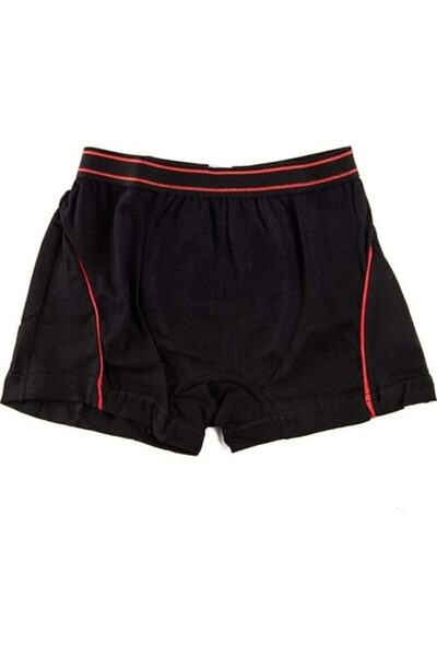 Tutku Tec0133 / Çocuk Elastan Boxer (6 ADET) | Siyah