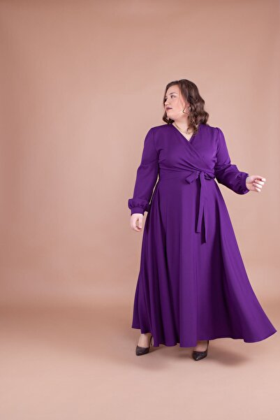 Bidoluelbise Γυναικείο φόρεμα μεγάλου μεγέθους Maxi Boy