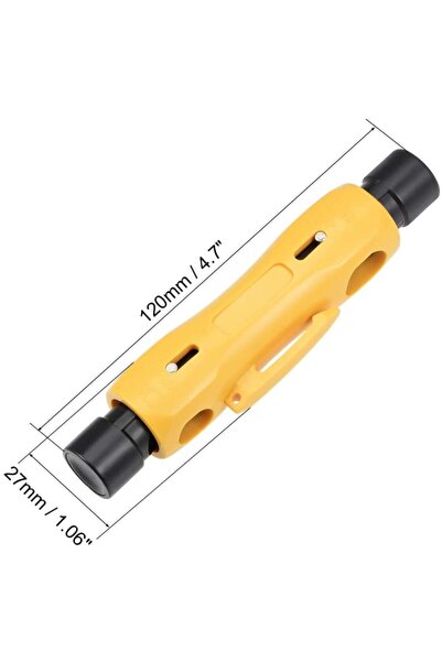 Genel Markalar Koaksiyel Kablo Soyucu Rg-59 Rg-6 Rg-6q Rg-7 Rg-11 Için Çift Uçlu Koaks Kablo Sıyırma Tel Kesici