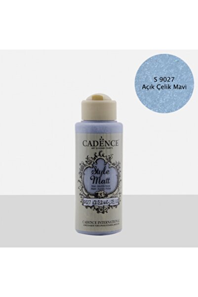 Cadence Style Mat Akrilik Boya-120ml S-9027 A. Çelik Mavi