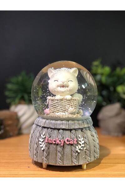 Lapidaria Işıklı Müzikli Kar Püskürtmeli Büyük Boy Pilli Kar Küresi