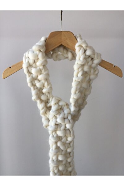 Mora Örgü وشاح من الصوف الخالص المحبوك يدويًا من Mora Knit