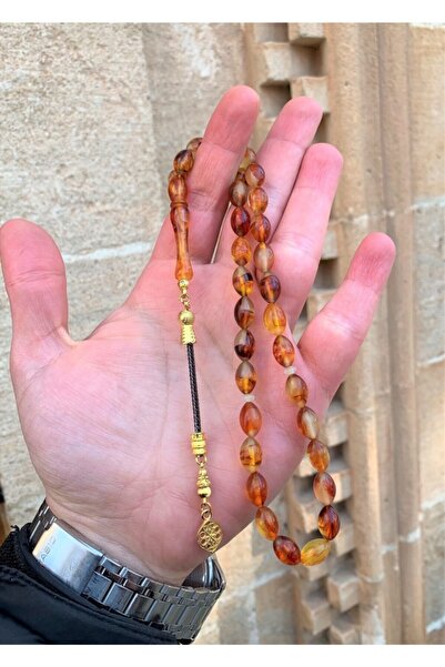 Doğan Silver Fosforlu Kedi Gözü Karanlıkta Parlayan Toz Kehribar Tesbih Dgn11150