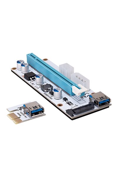 S-LINK Sl  Ex10 Pcı E 1x To 16x Sata 6pin Bitcoin Riser Ekran Kartı Yükseltici