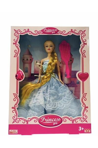 Genel Markalar Rapunzel Saçlı Prenses Oyuncak Bebek