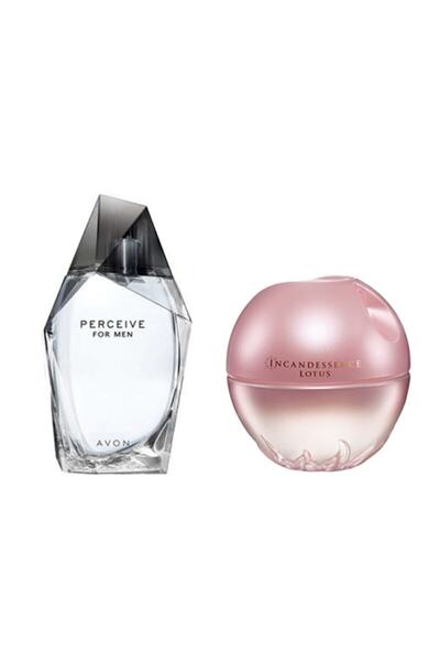 AVON Perceive Edt 100ml Erkek + Incandessence Lotus Edp 50ml Kadın 2li Set