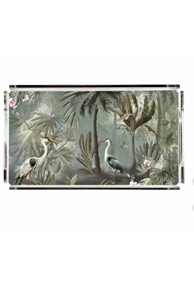 Adawall Tropical Garden Plexiglass Tray - Pt2122 - 40x24cm