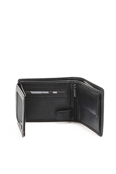 FAST STEP Шкіряний чорний чоловічий гаманець 779ca1506