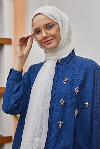 Şalland Λευκό Μπουρέμπουκ - Ελαφριά δομή και μεγάλο μέγεθος (Δεν χρειάζεται σ...