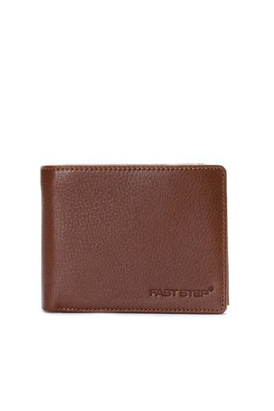 FAST STEP إكسسوار محفظة رجالية من الجلد الطبيعي باللون البني 779ca1506