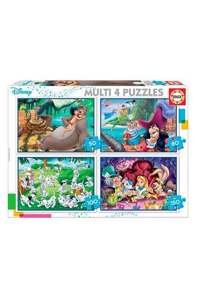 EDUCA -puz Multi 4 In 1 Disney Classics