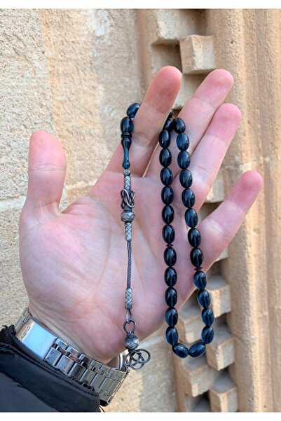 Doğan Silver 1000 Ayar Gümüş Kazaz Püsküllü Ateş Kehribar Tesbih Dgn5030