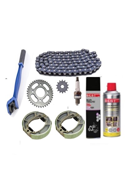 HSGL Motorsiklet Cg 125 Zincir Yağ Set Balata Buji Bakım Set Mondial Asya Arora Cg125 Modeller Bakım