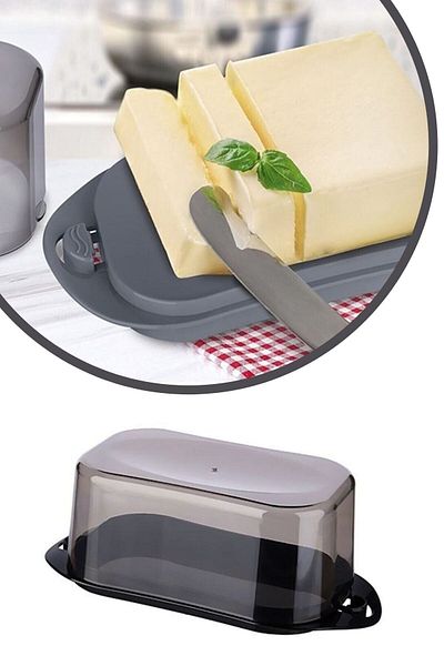 Buffer ® 6 Pieces Lockable Plastic Lidded Breakfast Butter Food Cheese Bowl Food Storage Container Ap-9428