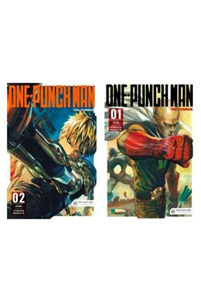 AKILÇELEN YAYINEVİ One Punch Man - Tek Yumruk - 2 Kitap Türkçe Manga Seti (1-2)