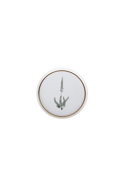 Porland Botanical Pattern1 Flat Plate 21cm 04Alm 005040