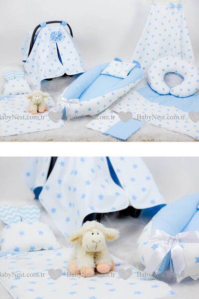 Babynest Full Set 9 Parça Mavi