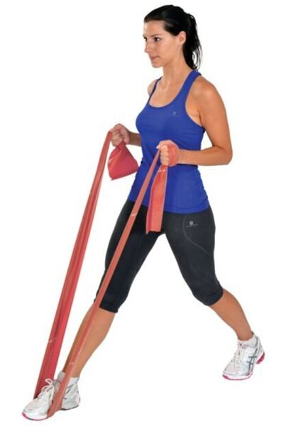 Ortholand Egzersiz Bandı Pilates Bantı Pilates Band Yumuşak Egzersiz Bantı Sp...