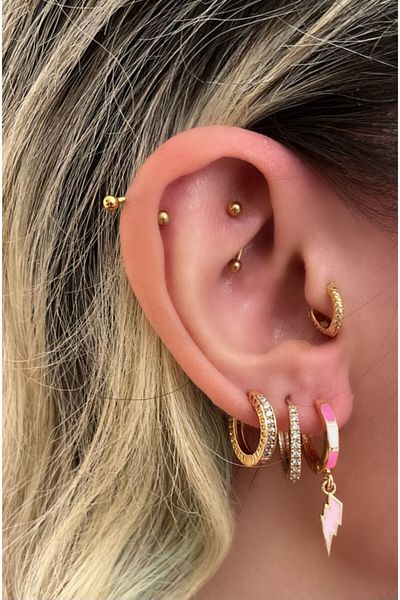 Markiz Takı Light Pink Lightning Earrings
