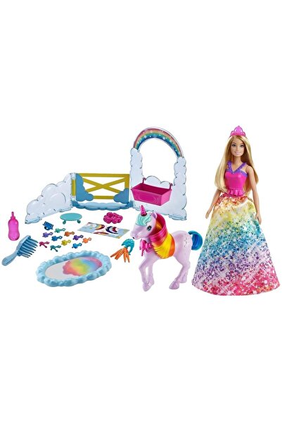 mattel Gtg01 Barbie Dreamtopia Bebek Ve Tek Boynuzlu At