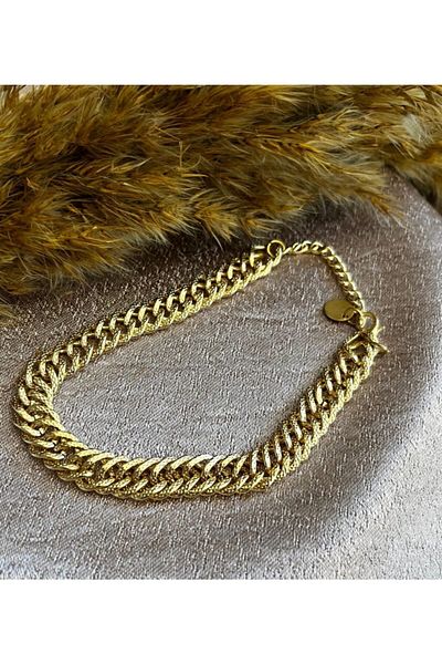 Markiz Takı Gold Chain Anklet 20 Cm + 5 Cm Extension