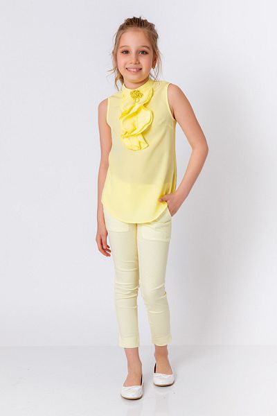 incity Girl's Patterned Yellow Pants
