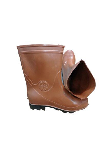 Doğan D0626-01 Unisex Black Sole Short Rain Boots