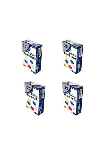 Mas 310 Colored Fastener (Pvc Coated) White 4 Pieces