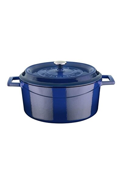 Lava وعاء دائري أزرق عصري مقاس 24 سم