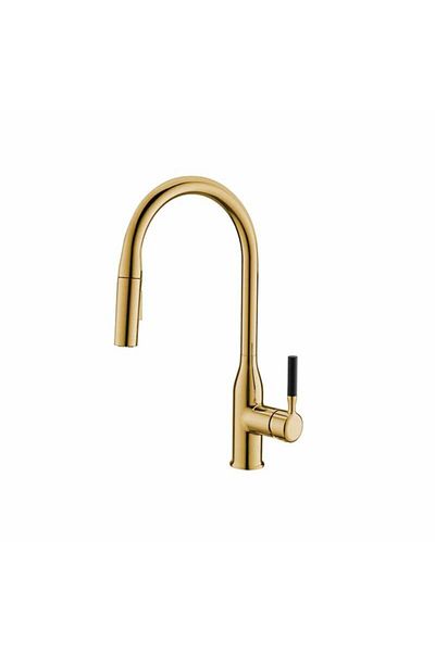 Newarc Step Spiral Sink Mixer Gold