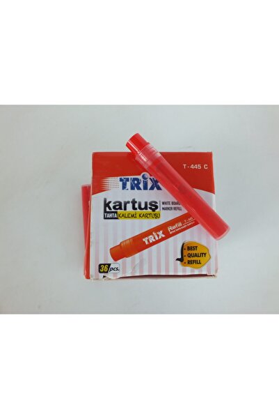 TRİX Tahta Kalemi Kartuşu Mürekkebi Kırmızı 36 Adet