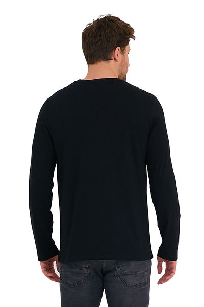 Adams Μακρυμάνικο μπλουζάκι Tiger Printed Crew Neck 100% βαμβακερό