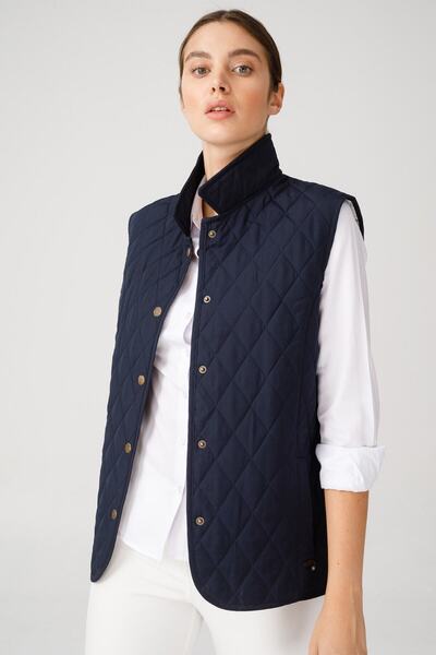 Desen Triko Women's Quilted Vest