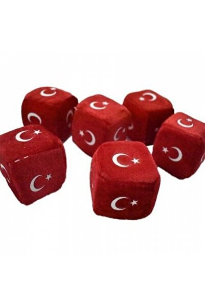 KIZILKAYA Peluş Zar Türk Bayraklı 6 Cm
