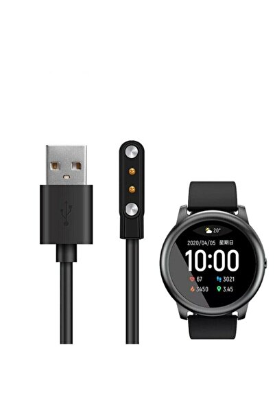 Nezih Case Haylou Solar Ls05 Solar Akıllı Saat Uyumlu Akım Korumalı Manyetik Şarj Kablosu