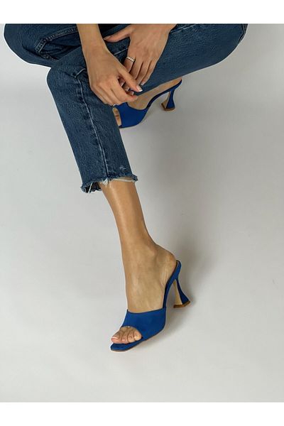 CHARLIE'SSHOES Suede Elegant Heeled Slippers