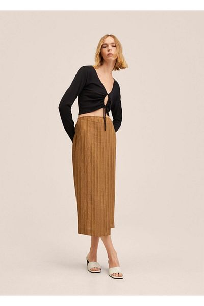 MANGO Woman Pulover tricotat cu decupaje
