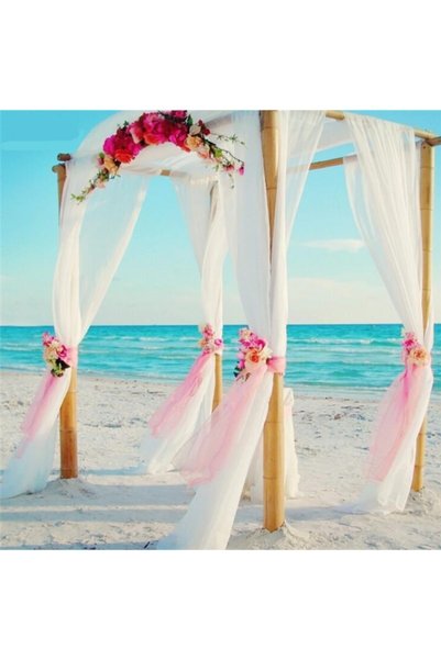 Huzur Party Store Off-White Colored 50 Meter Ball Crystal Tulle Fabric Width 3 Meters Engagement Bundle Tulle Suitcase Room Door Decoration