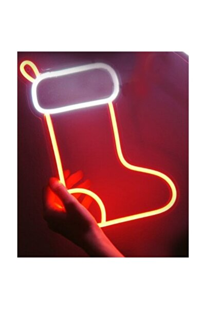 NeonSpectral Semn cu neon LED „Ciorapi de Crăciun”