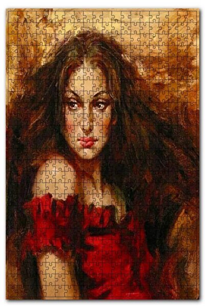 Cakapuzzle Sad Looking Woman 500 Piece Puzzle Jigsaw Puzzle Mdf (wood)