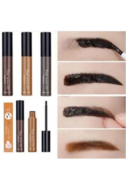 Genel Markalar Soyulabilir Kaş Dövmesi Tint My Browns Gel Tattoo Açık Kahve