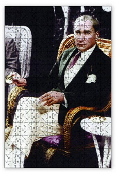 Cakapuzzle Mustafa Kemal Atatürk Kahve Içerken 1000 Parça Puzzle Yapboz Mdf (ahşap)
