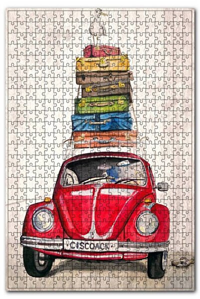 Cakapuzzle Vosvos Leylek Ile Seyhatte Figürü Görseli 120 Parça Puzzle Yapboz ...