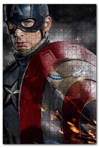 Cakapuzzle كابتن أمريكا الحرب الأهلية صورة 255 قطعة لغز الصور المقطوعة Mdf (خشب)