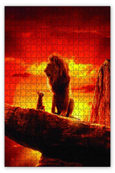 Cakapuzzle لغز ملك الأسد موفاسا وسيمبا 1000 قطعة MDF (خشب)
