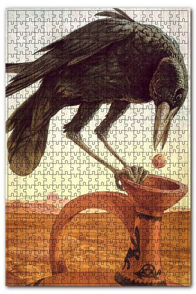 Tablomega Wooden MDF Puzzle Puzzle Black Crow's Game 255 Pieces 35*50 Cm