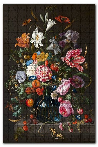 Cakapuzzle Vazoda Çiçekler Ve Kelebekler 1000 Parça Puzzle Yapboz Mdf (ahşap)