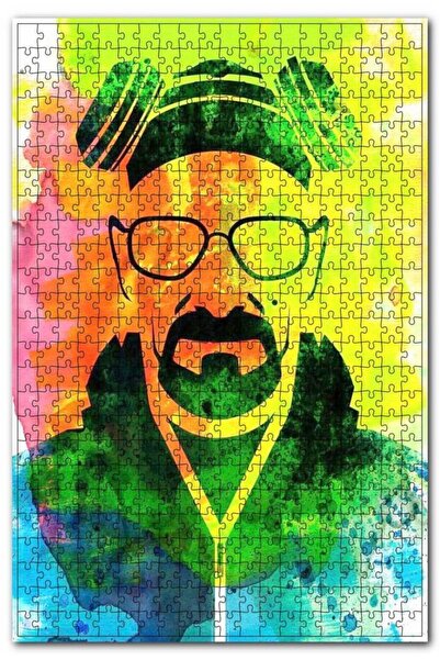 Tablo Mega Wooden Mdf Puzzle Jigsaw Retro Breaking Bad 255 Pieces 35*50 cm