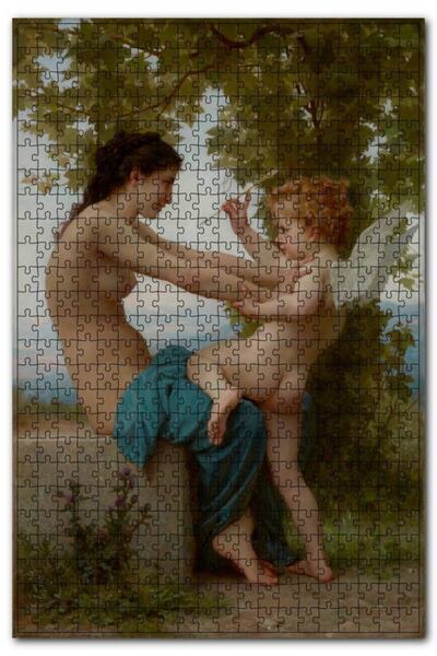 Cakapuzzle Genç Kız Aşk Tanrısı Eros'a Direniyor 500 Parça Puzzle Yapboz Mdf ...