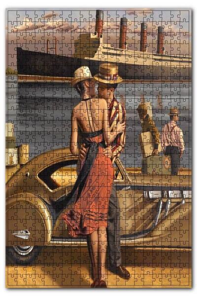 Cakapuzzle أحجية الصور المقطوعة لعيد الحب في الميناء المكونة من 500 قطعة من M...